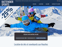 Tablet Screenshot of battendier-sports.com